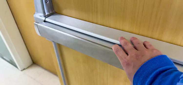 Installing a Push Bar on a Door Flower Mound